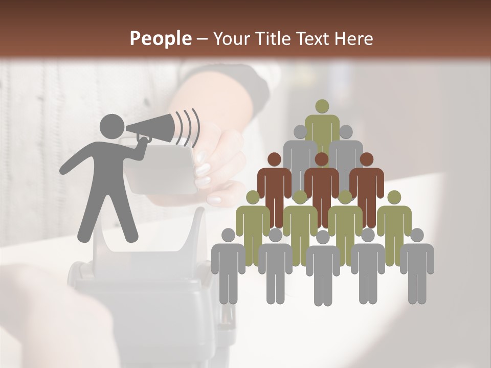 Girl Card Person PowerPoint Template