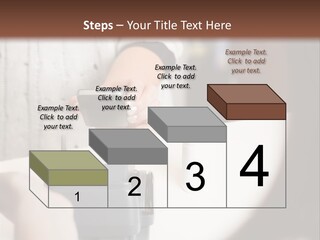 Girl Card Person PowerPoint Template