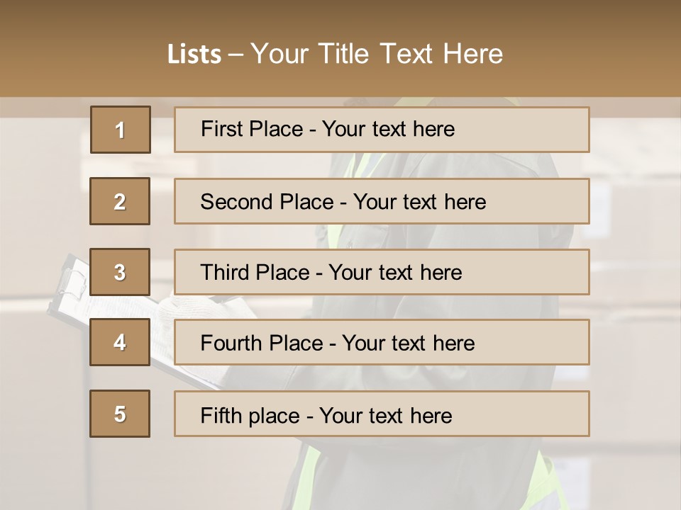 Occupation Foreman Working PowerPoint Template