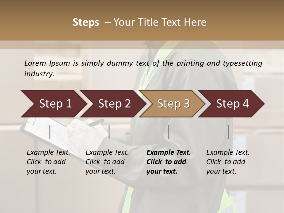 Occupation Foreman Working PowerPoint Template
