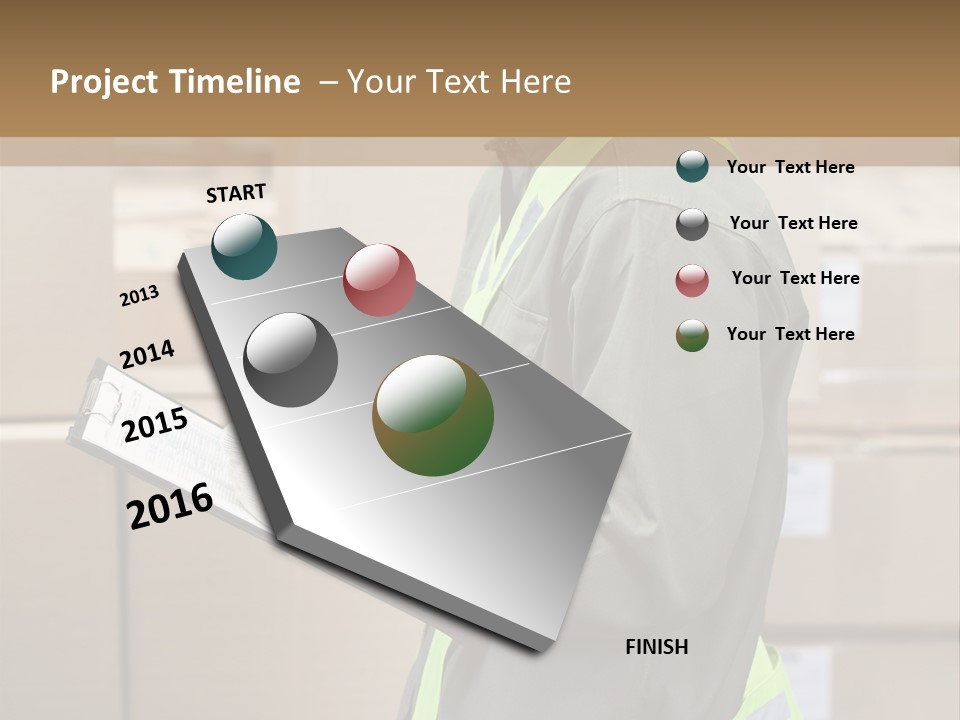 Occupation Foreman Working PowerPoint Template