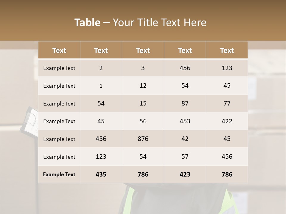 Occupation Foreman Working PowerPoint Template