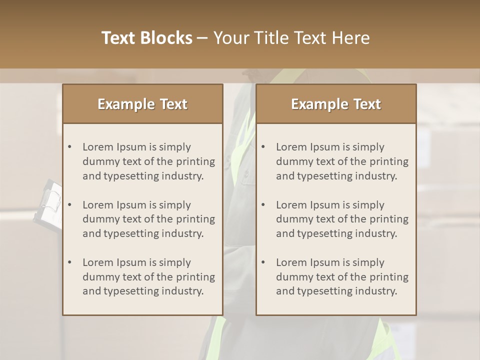 Occupation Foreman Working PowerPoint Template