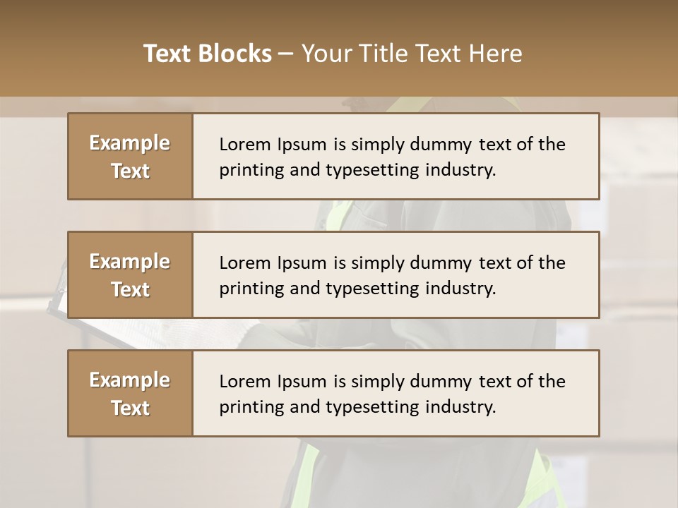 Occupation Foreman Working PowerPoint Template