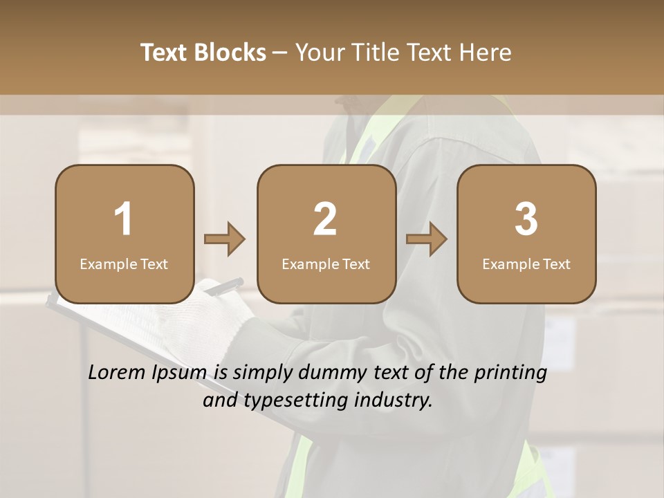Occupation Foreman Working PowerPoint Template