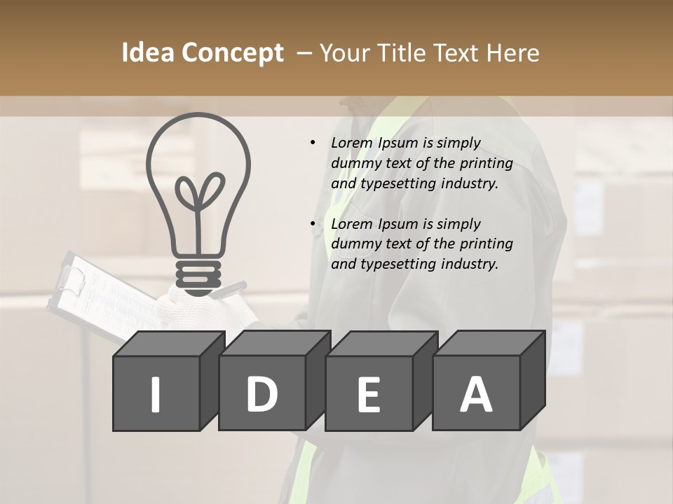 Occupation Foreman Working PowerPoint Template