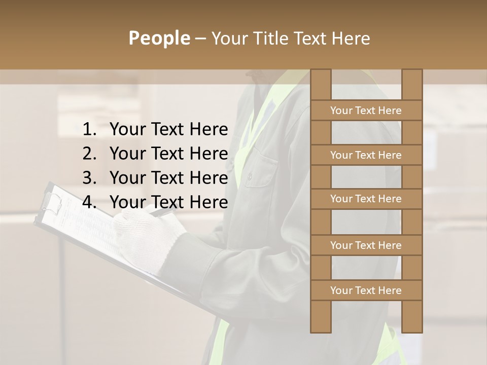 Occupation Foreman Working PowerPoint Template