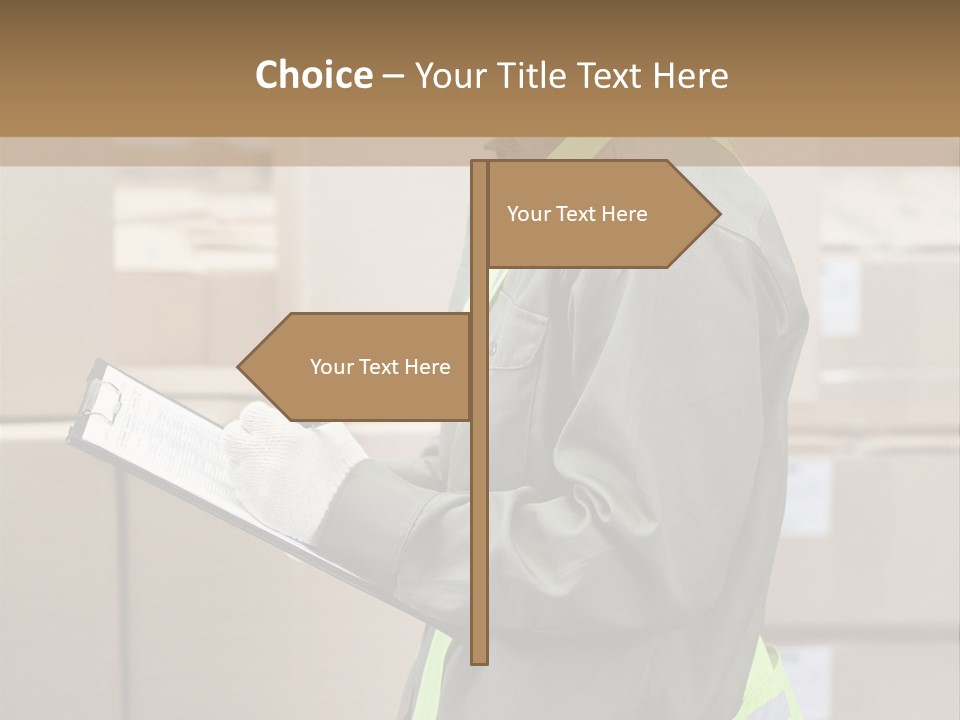 Occupation Foreman Working PowerPoint Template