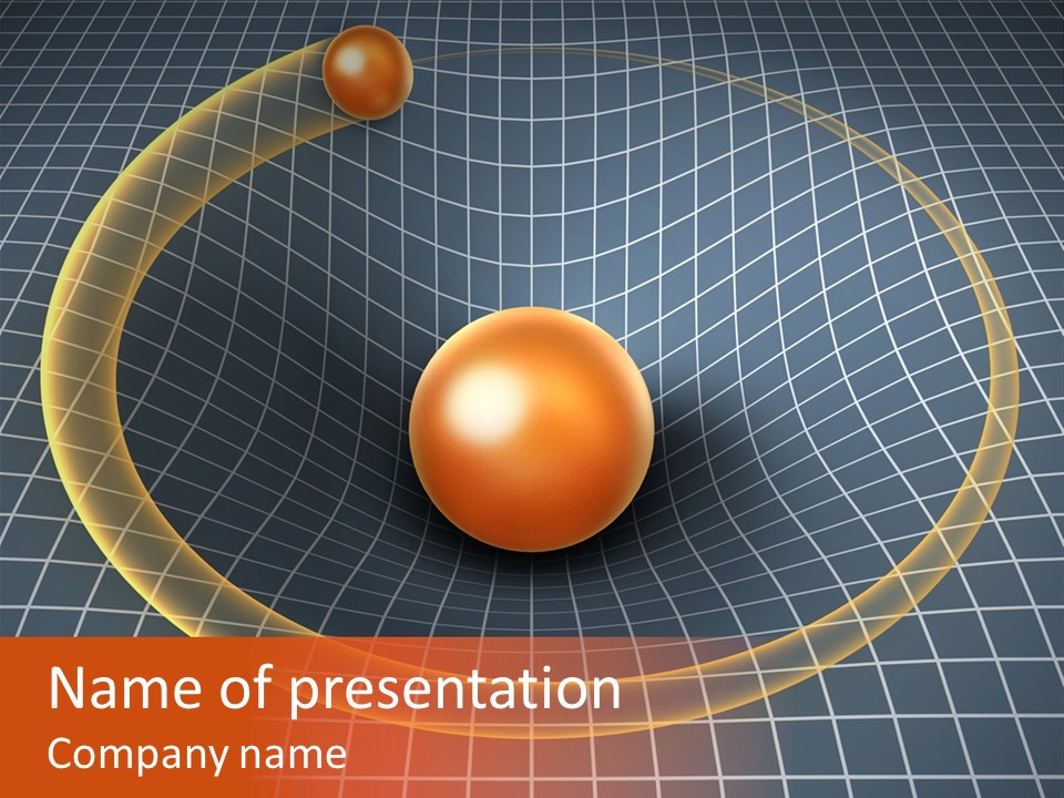 Wave Gravity Sun PowerPoint Template