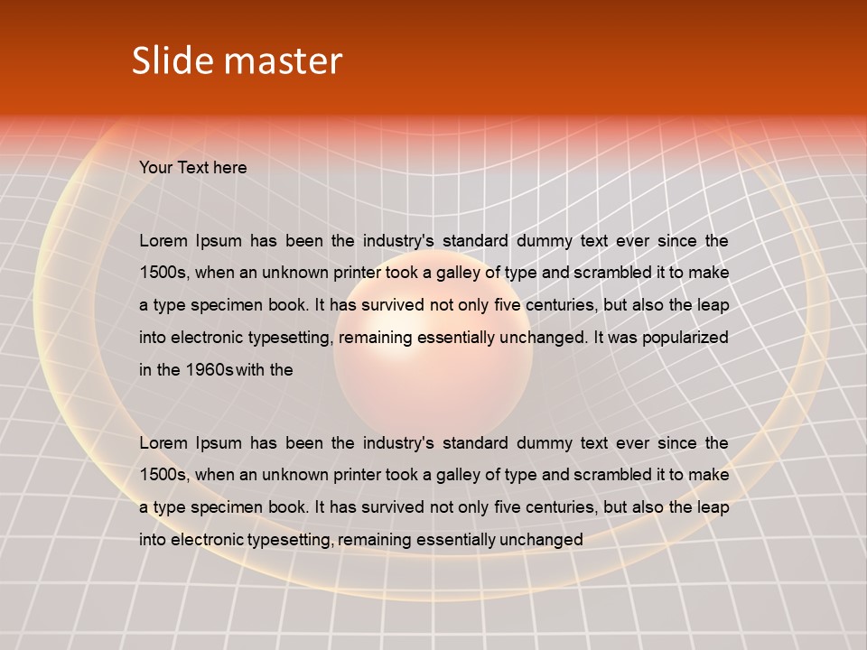 Wave Gravity Sun PowerPoint Template