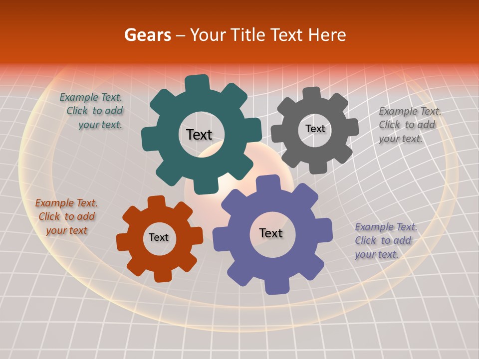 Wave Gravity Sun PowerPoint Template