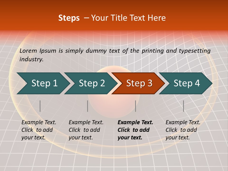 Wave Gravity Sun PowerPoint Template