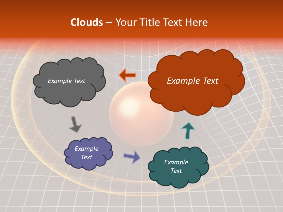 Wave Gravity Sun PowerPoint Template