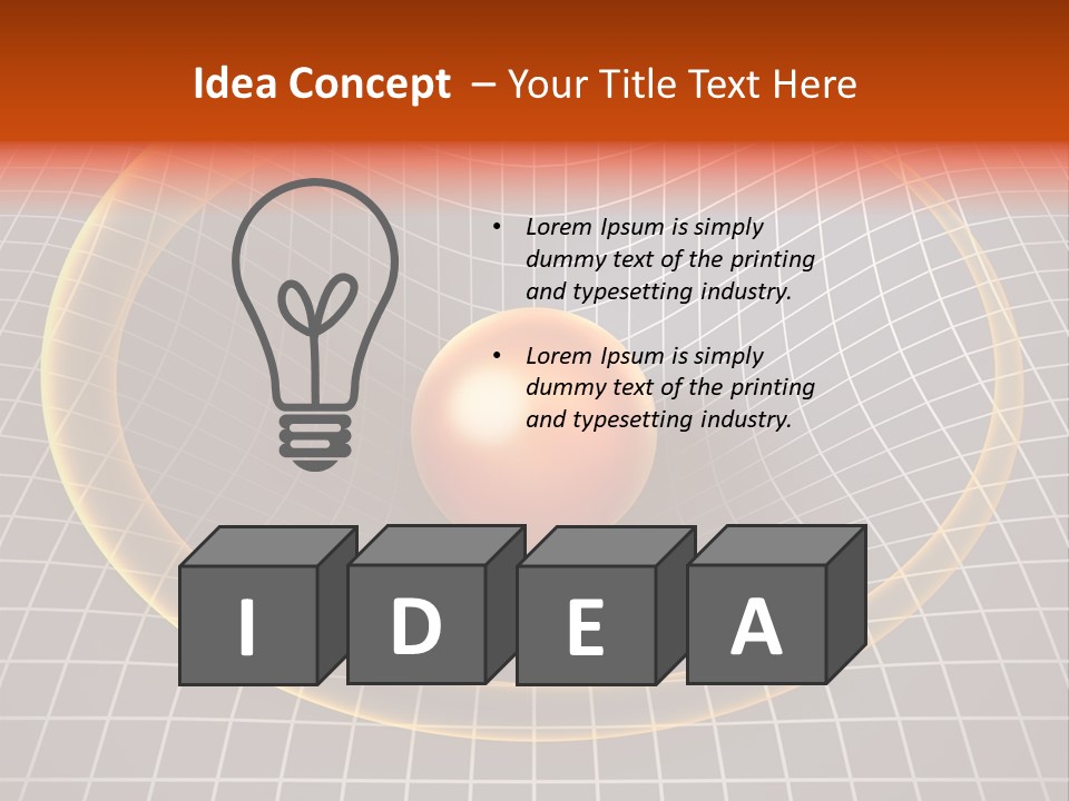 Wave Gravity Sun PowerPoint Template