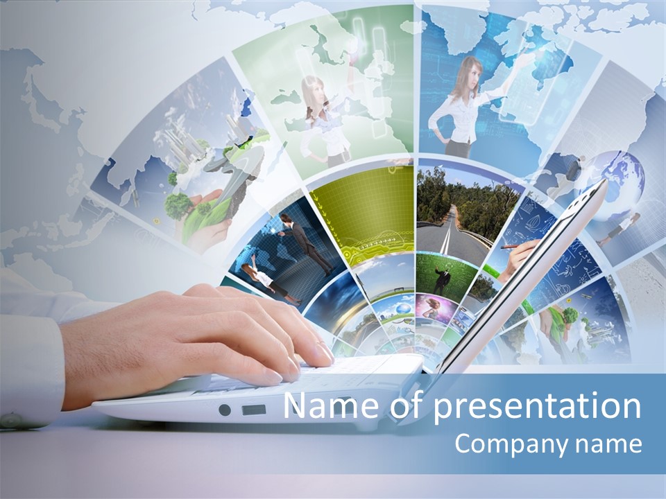 Click Connection Simple PowerPoint Template