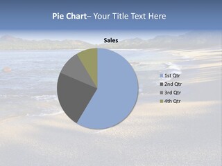 Trees Shore Landscape PowerPoint Template