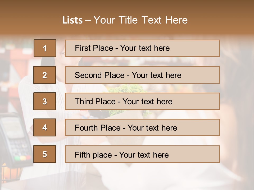 Supermarket Store Casual PowerPoint Template