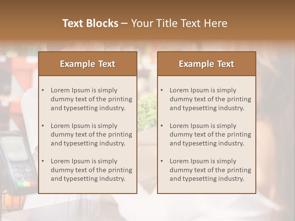 Supermarket Store Casual PowerPoint Template
