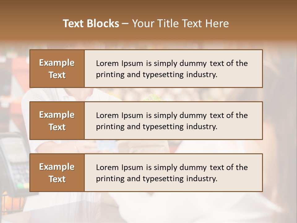 Supermarket Store Casual PowerPoint Template