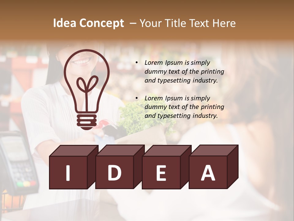 Supermarket Store Casual PowerPoint Template