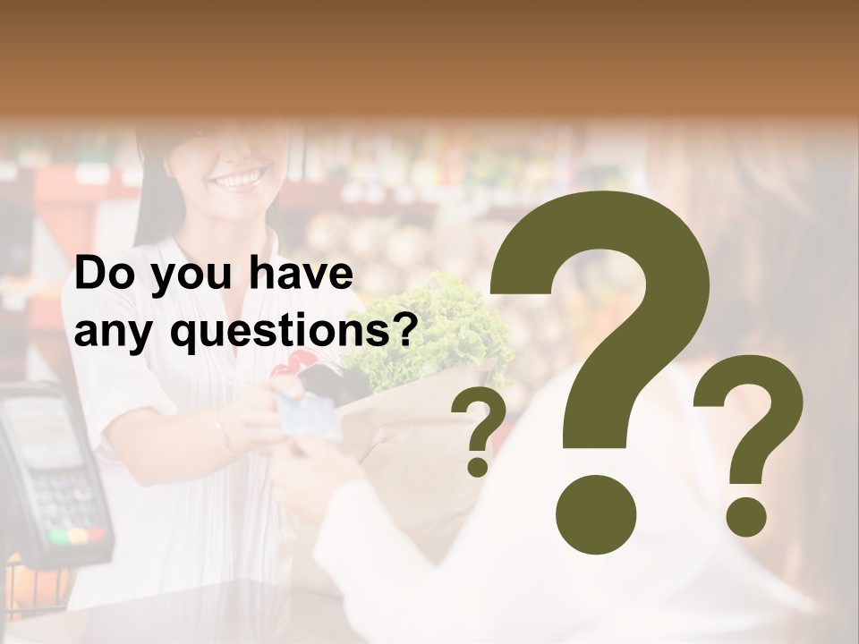 Supermarket Store Casual PowerPoint Template