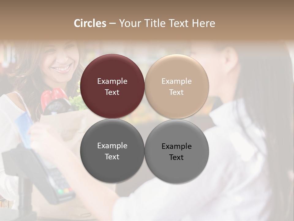 Supermarket Grocery Debit PowerPoint Template