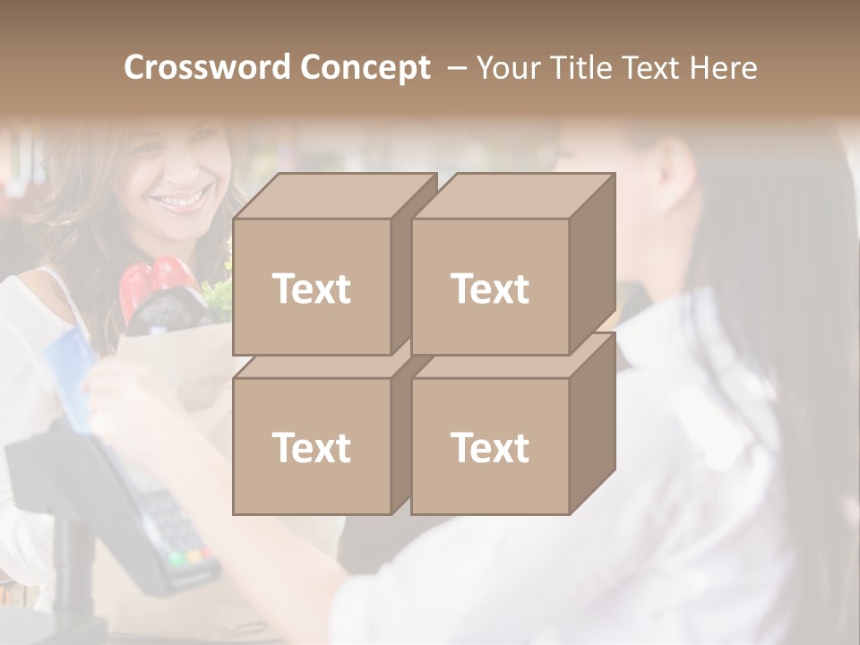 Supermarket Grocery Debit PowerPoint Template