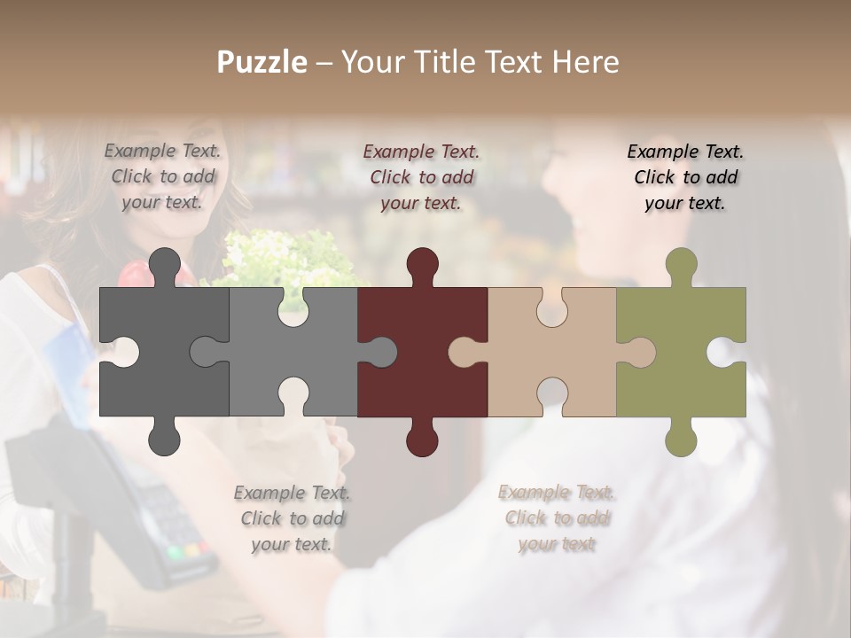 Supermarket Grocery Debit PowerPoint Template