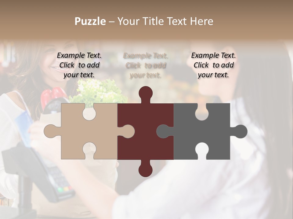 Supermarket Grocery Debit PowerPoint Template