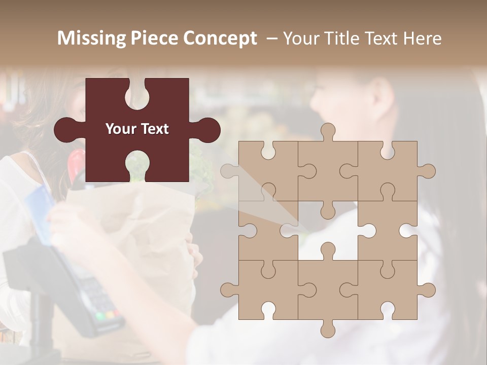 Supermarket Grocery Debit PowerPoint Template