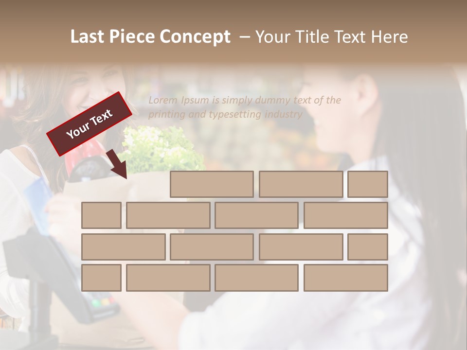 Supermarket Grocery Debit PowerPoint Template