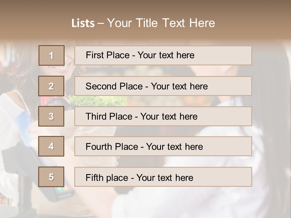 Supermarket Grocery Debit PowerPoint Template