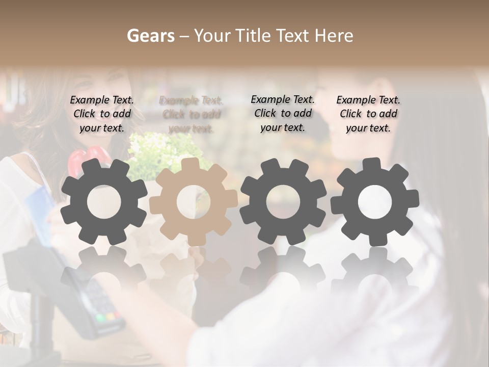 Supermarket Grocery Debit PowerPoint Template