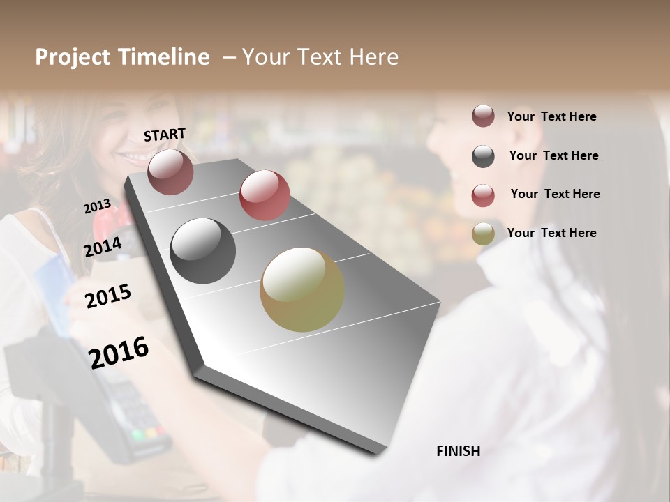 Supermarket Grocery Debit PowerPoint Template