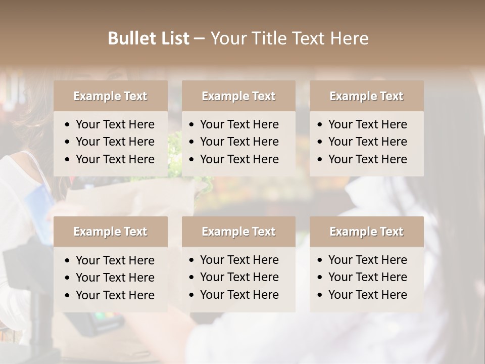 Supermarket Grocery Debit PowerPoint Template