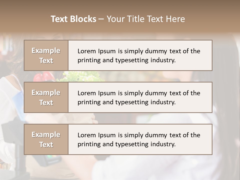 Supermarket Grocery Debit PowerPoint Template