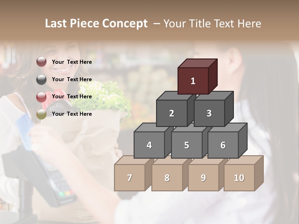Supermarket Grocery Debit PowerPoint Template