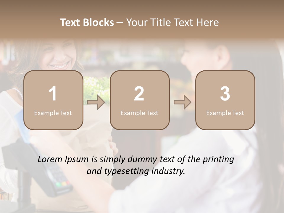 Supermarket Grocery Debit PowerPoint Template