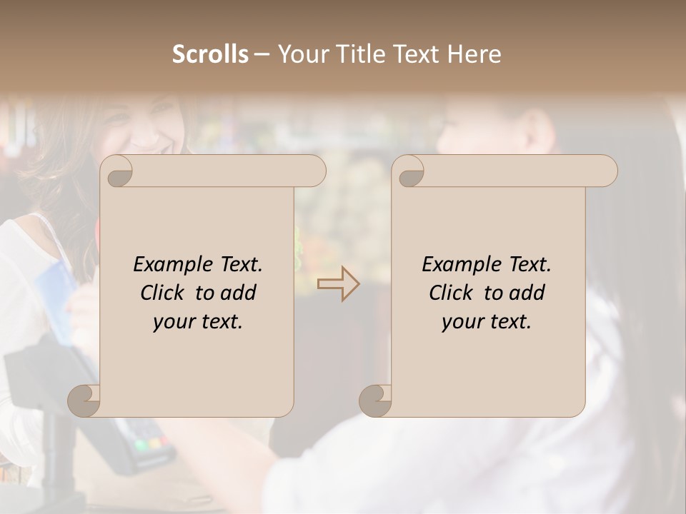 Supermarket Grocery Debit PowerPoint Template