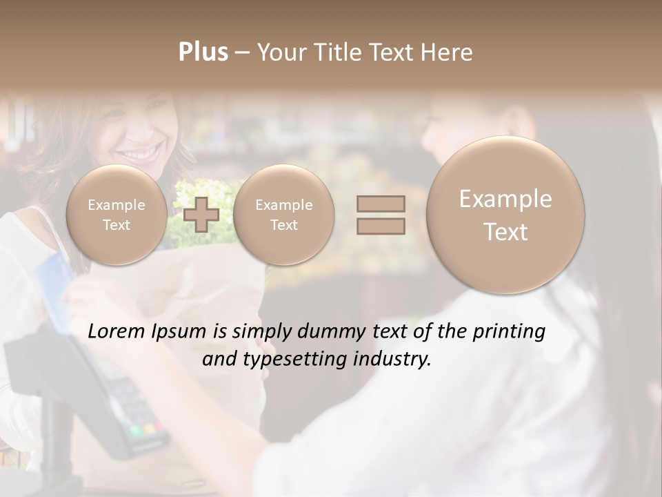 Supermarket Grocery Debit PowerPoint Template