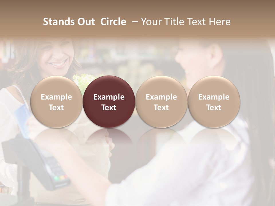 Supermarket Grocery Debit PowerPoint Template