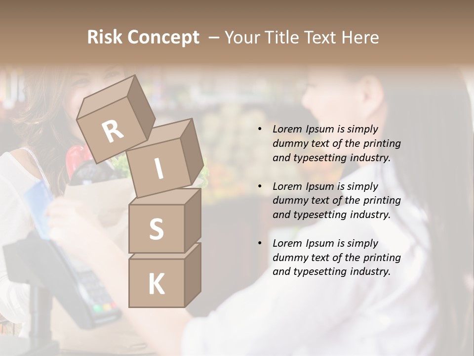 Supermarket Grocery Debit PowerPoint Template