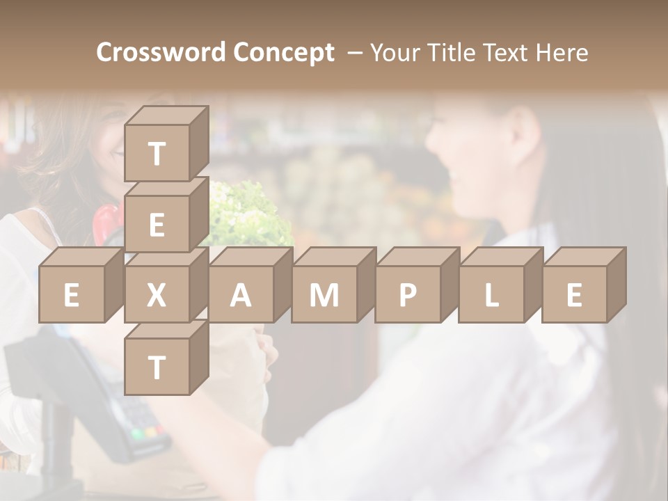 Supermarket Grocery Debit PowerPoint Template