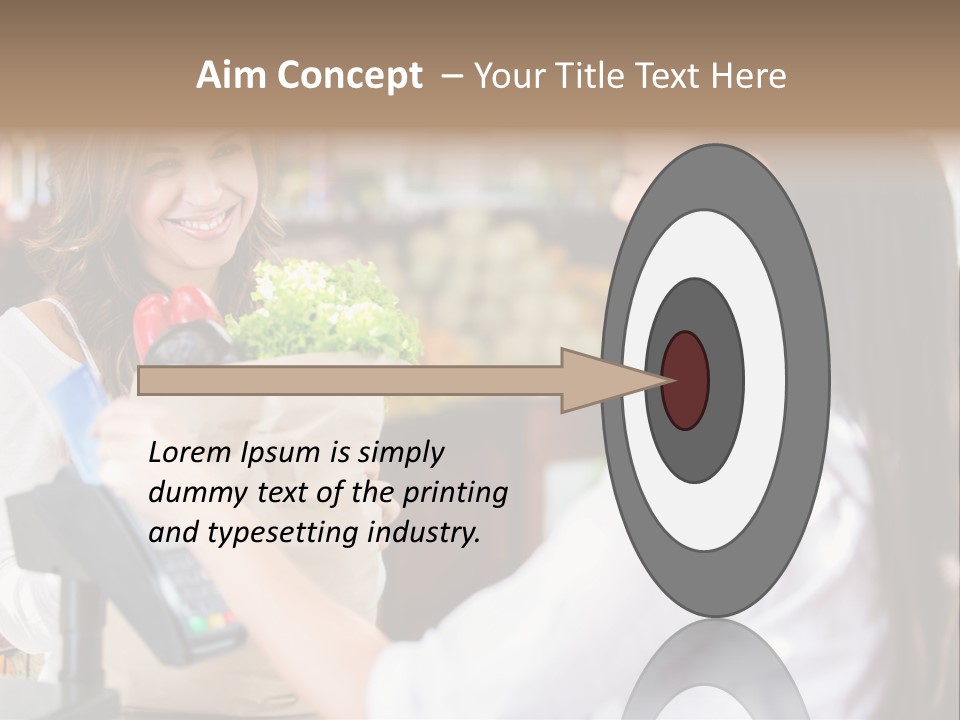 Supermarket Grocery Debit PowerPoint Template