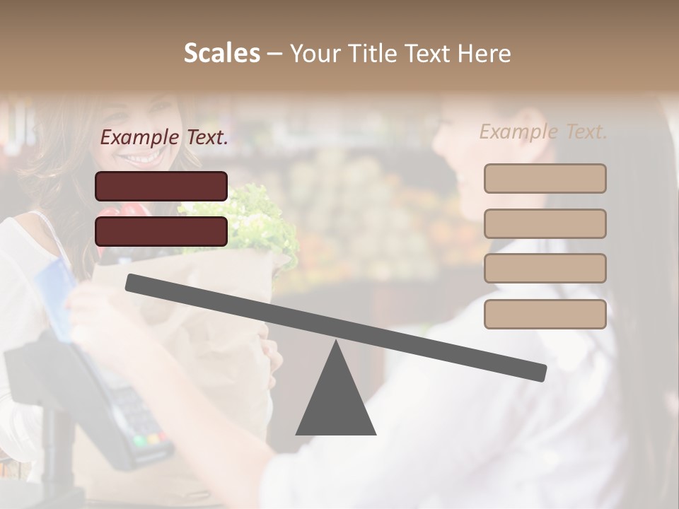 Supermarket Grocery Debit PowerPoint Template