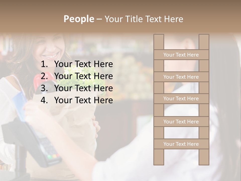 Supermarket Grocery Debit PowerPoint Template