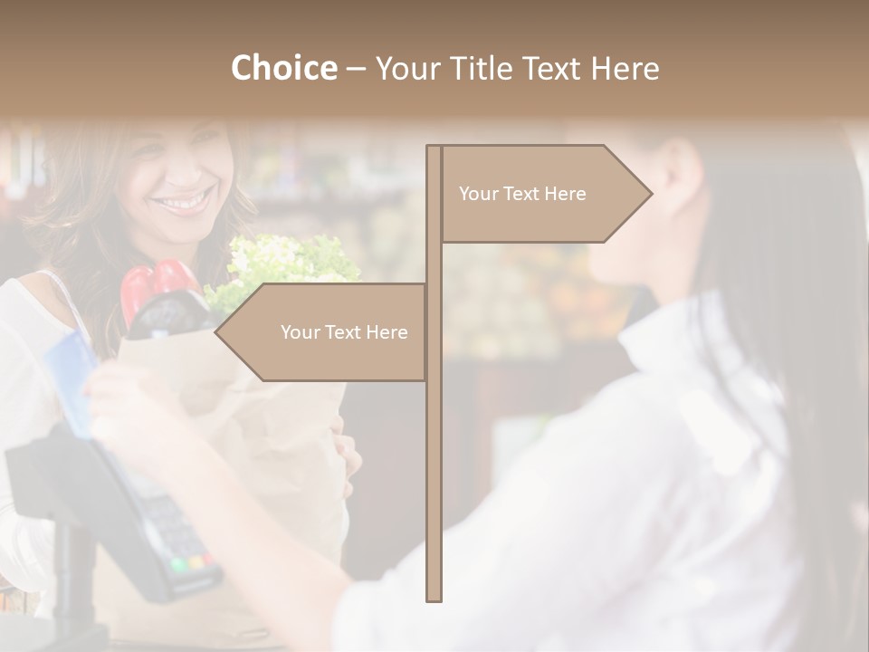 Supermarket Grocery Debit PowerPoint Template