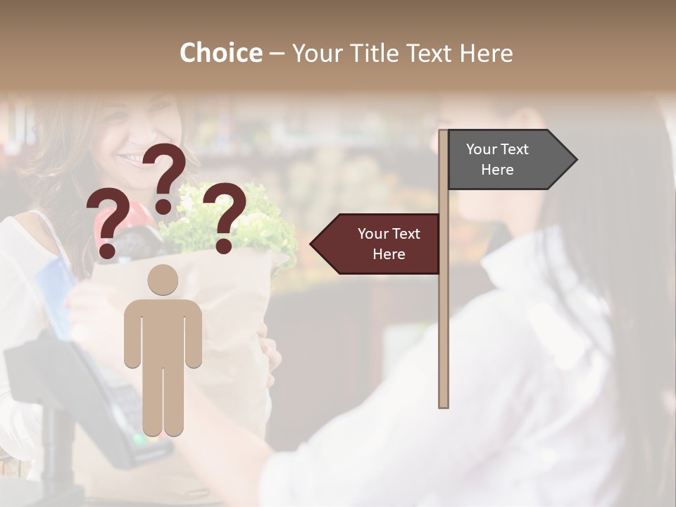 Supermarket Grocery Debit PowerPoint Template