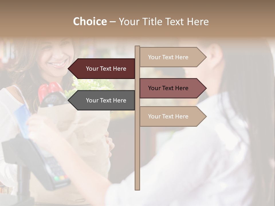 Supermarket Grocery Debit PowerPoint Template
