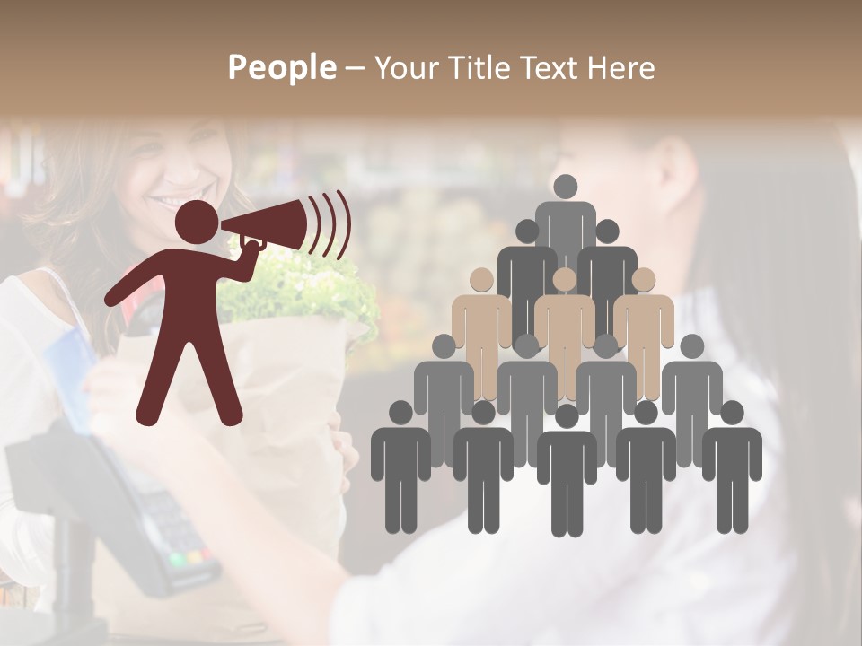 Supermarket Grocery Debit PowerPoint Template